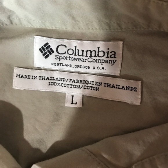 Columbia Button Front Shirt large - Picture 5 of 5